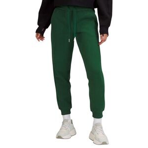 Lululemon Scuba Relaxed High-Rise Jogger Pant Green Cotton Terry Sz 6